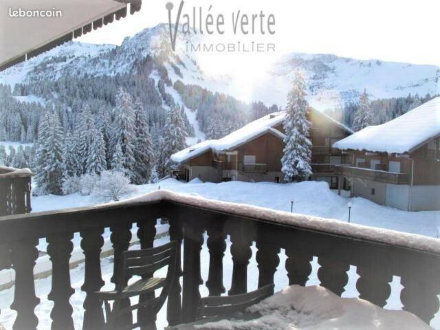 Studio Au Pied Des Pistes Avec Vue Sur La Montagne Mieussy Bagian luar foto